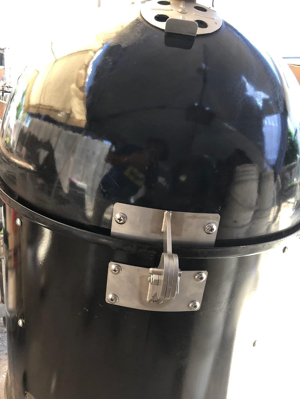 Stainless Lid Hinge Kit compatible with Weber Smokey Mountain Grill 18.5 22.5...