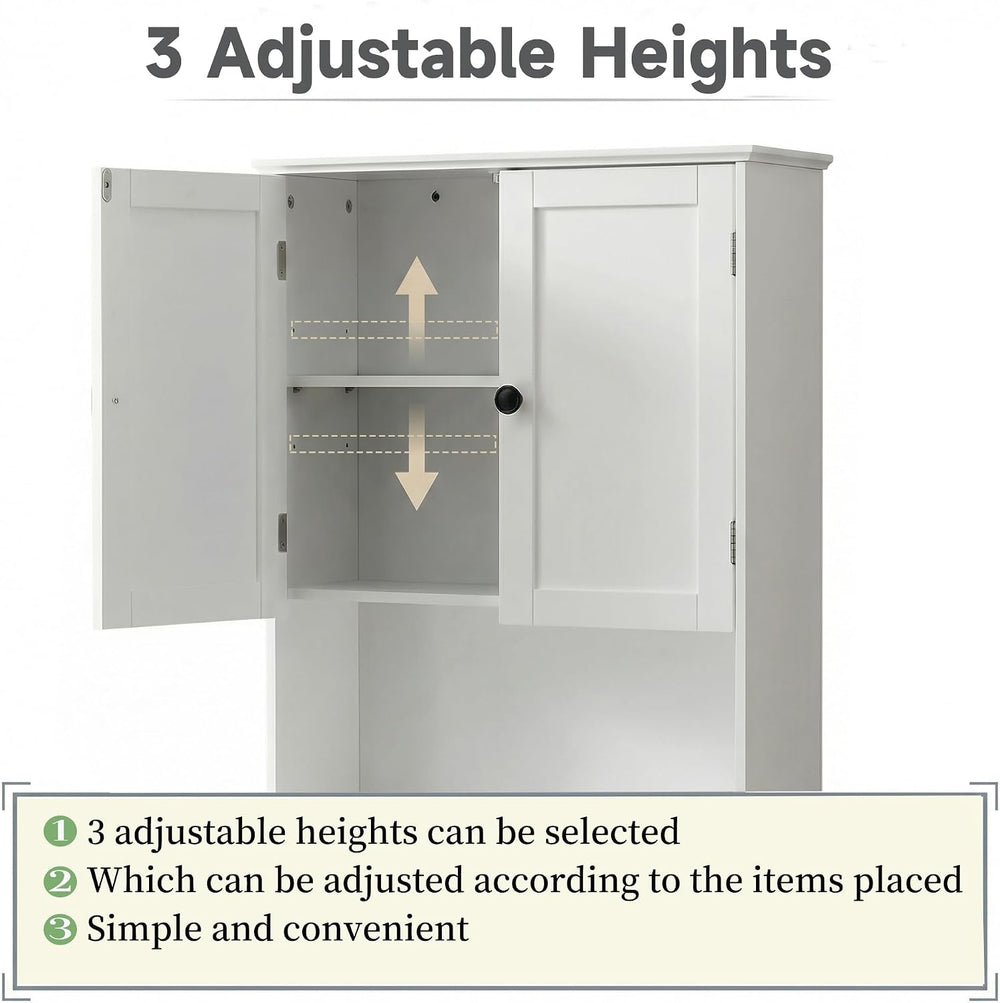 Bathroom Wall Cabinet, White 30" x 24" Wall Mounted Medicine Cabine...