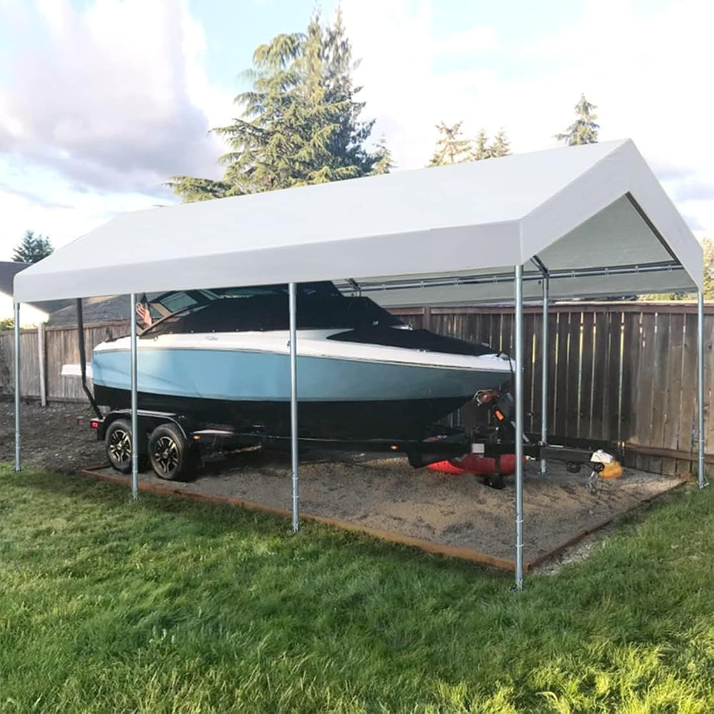 Carport Replacement Canopy Cover for Car Tent Top Garage Shelter Cover Tarp w...