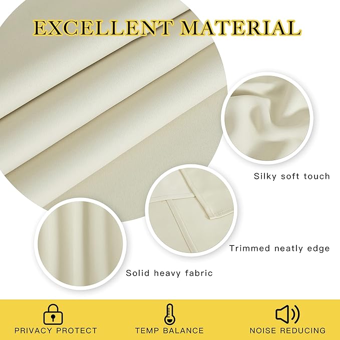 NICETOWN Room Darkening Curtain for Sliding Glass Door, Blackout Patio Door C...