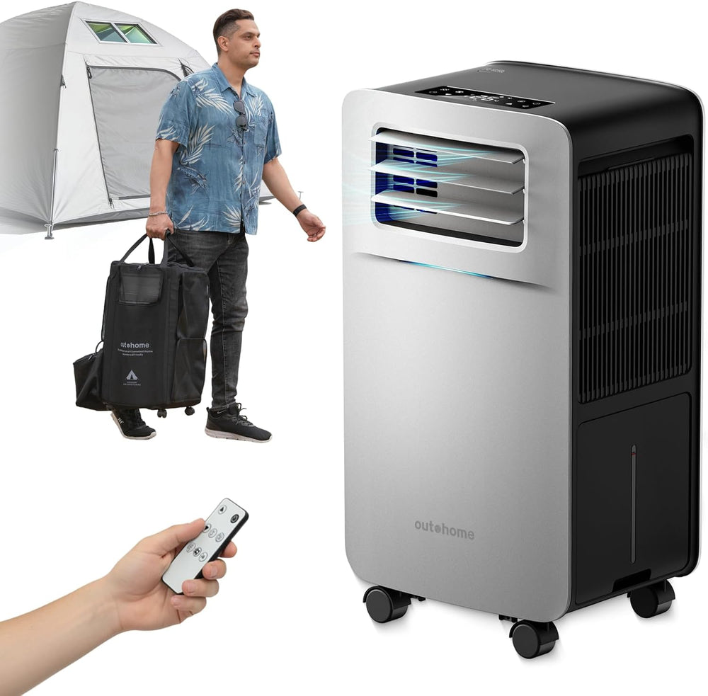5200 BTU Portable Camping Air Conditioner, 4-in-1 Quiet Small AC Unit with 40...