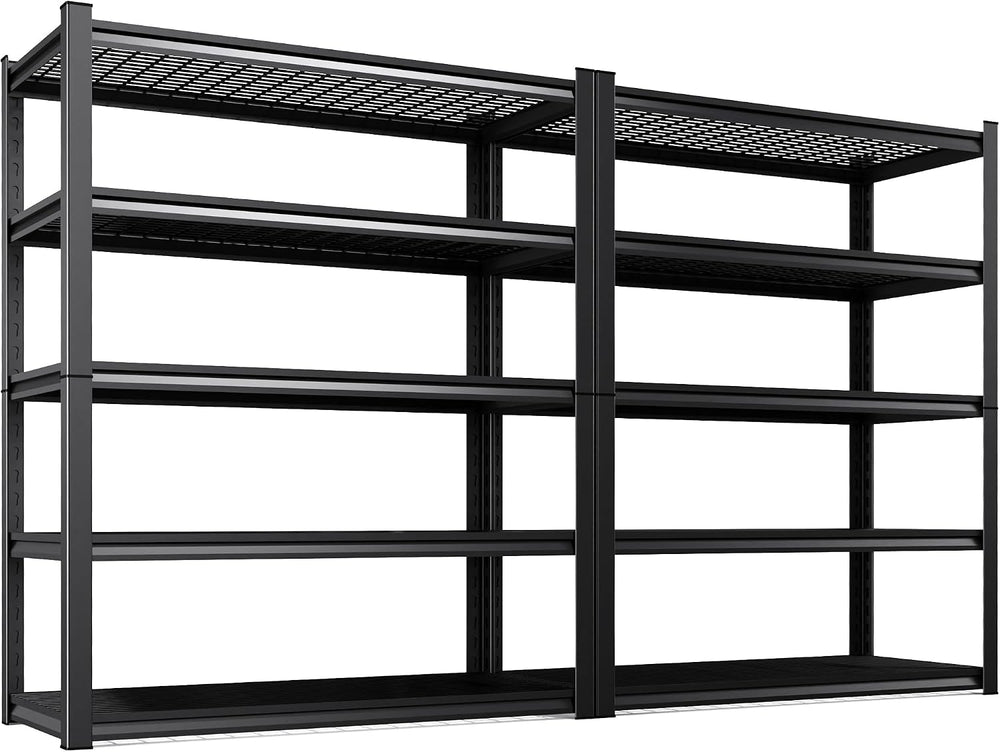 5-Pack Heavy Duty Garage Shelving for Large Storage & Garage Organization...