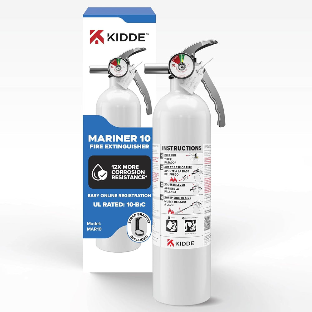 Kidde Mariner 10 Fire Extinguisher for Boats and Watercrafts, 10-B:C, MAR10