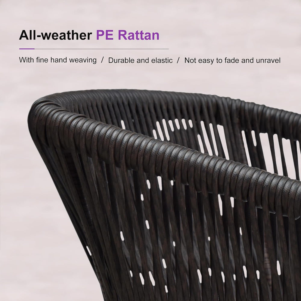 PURPLE LEAF Outdoor Round Dining Set for 8 with Sunbrella Cushion Teak