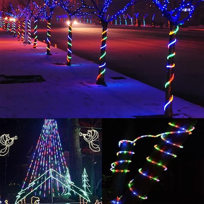 100ft LED Rope Lights Outdoor, 720 LED Connectable and Flexible Tube Lights w...