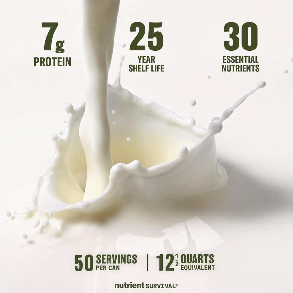 Nutrient Survival Vitamin Powdered Milk, Freeze Dried Prepper Supplies & ...