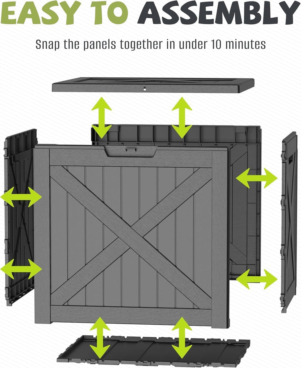 45 Gal Lockable Package Delivery Box Waterproof Outdoor Storage Box
