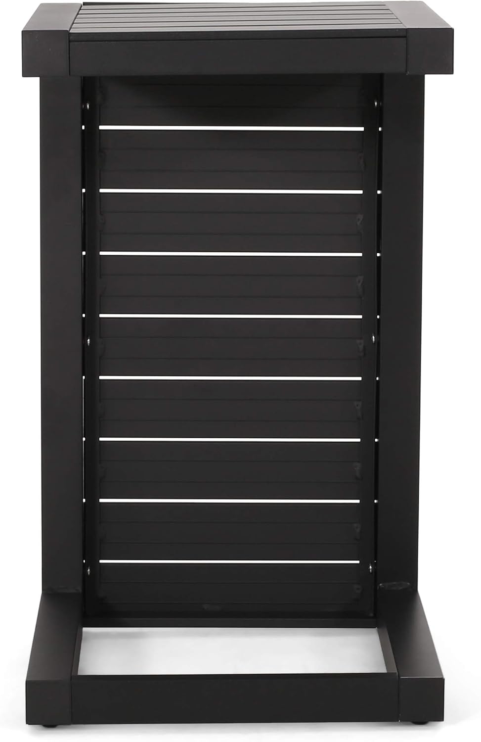 Christopher Knight Home Jesse Coral Outdoor Modern Aluminum C-Shaped End Tabl...