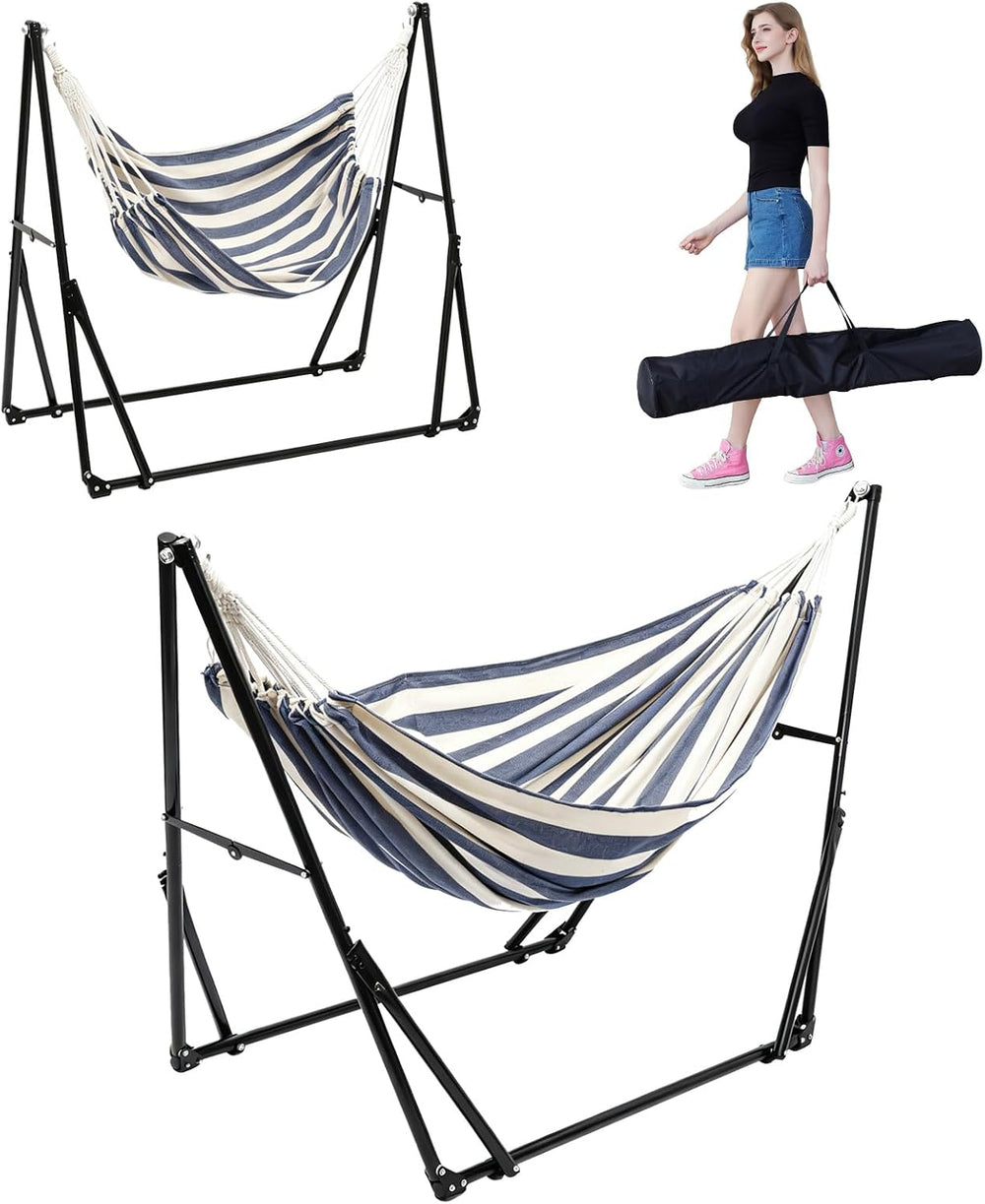 Portable Multifunctional Hammock Chair with Stand for Outside or Inside