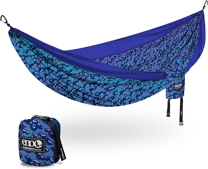 ENO, Eagles Nest Outfitters DoubleNest Lightweight Camping Hammock, 1 to 2 Pe...