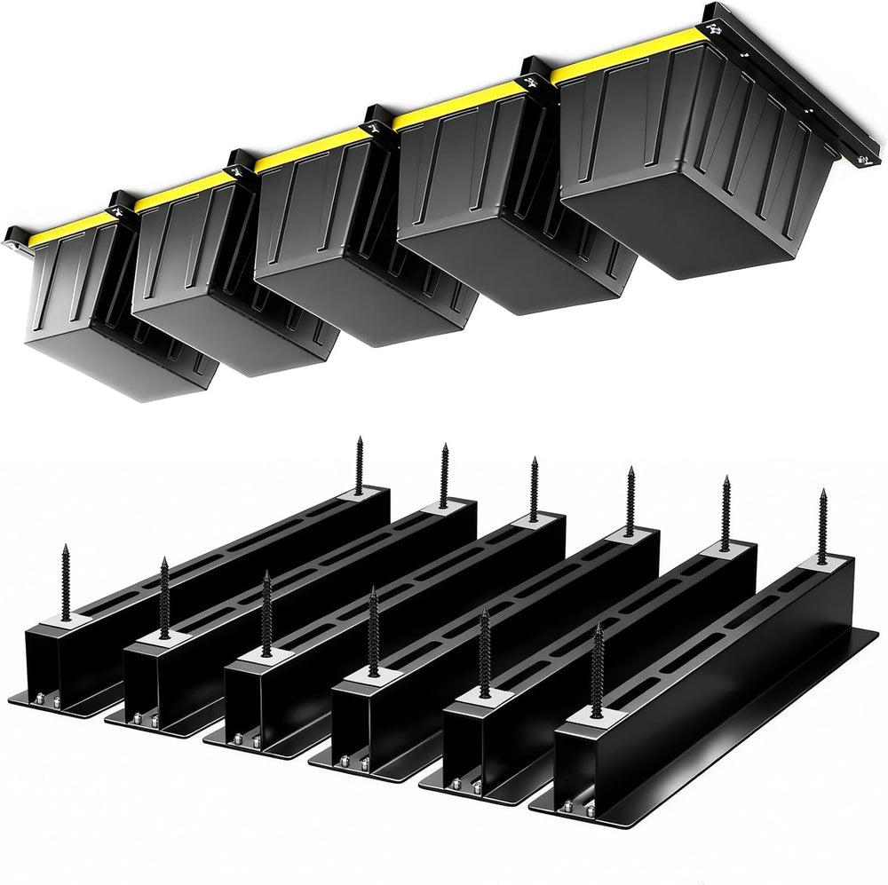 6 Pack Overhead Garage Storage Racks, Heavy Duty Ceiling Storage Rack