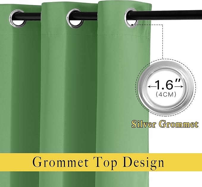 NICETOWN Blackout Curtains for Sliding Glass Door Room Divider Noise Reduce C...
