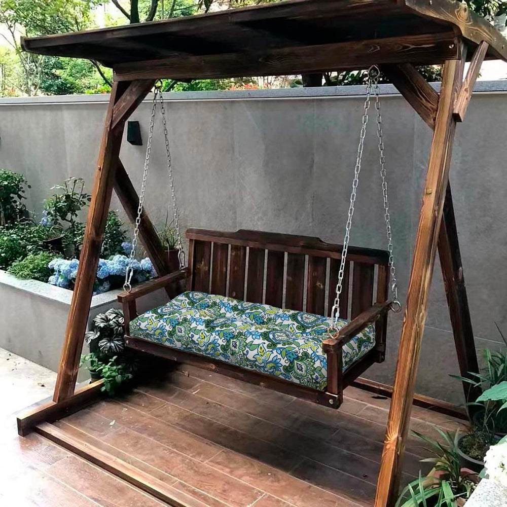 Magpie Fabrics Patio Bench Cushion 45"x18", Indoor/Outdoor Non-Slip...