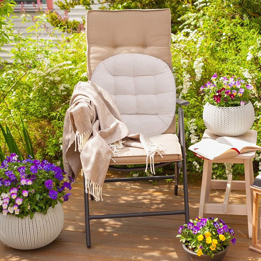Tiita 22 Inch Floor Cushion - Round Outdoor Chair Cushion Pad