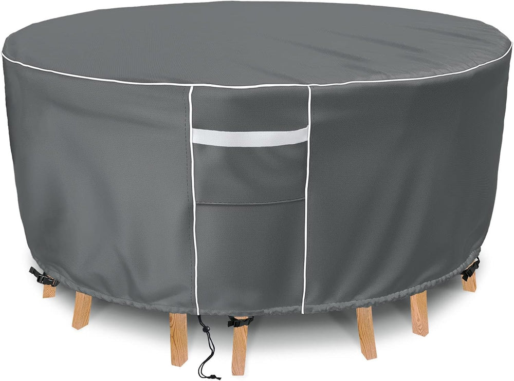 Gasadar Round Patio Furniture Covers Waterproof, Round Outdoor Furniture Cove...
