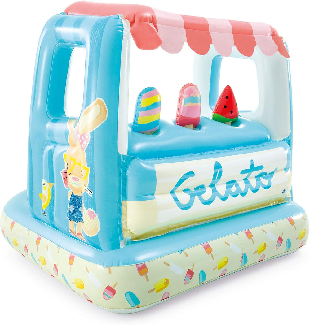 Intex Ice Cream Stand Inflatable Playhouse and Pool, for Ages 2-6, Multi, Mod...