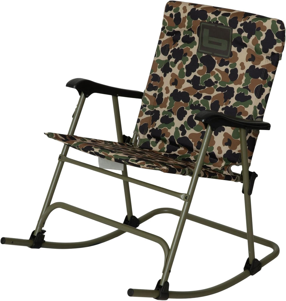 Banded Folding Rocking Chair
