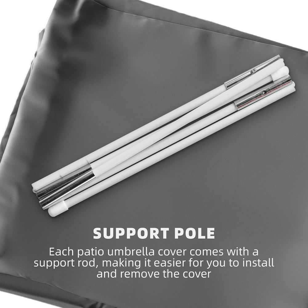 Cantilever Patio Umbrella Cover Outdoor Umbrella Covers, Grey