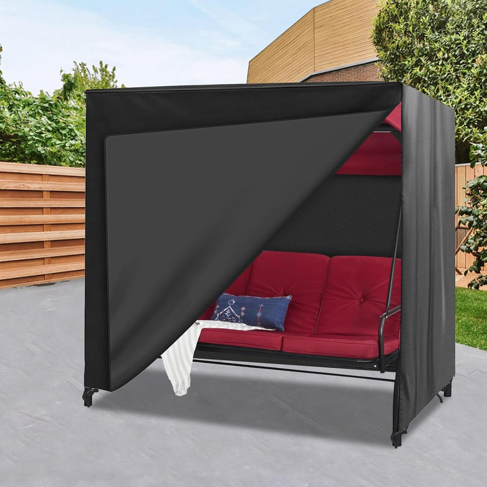 Outdoor Swing Cover Triple Seater Hammock Cover for Porch Swing Canopy Glider...