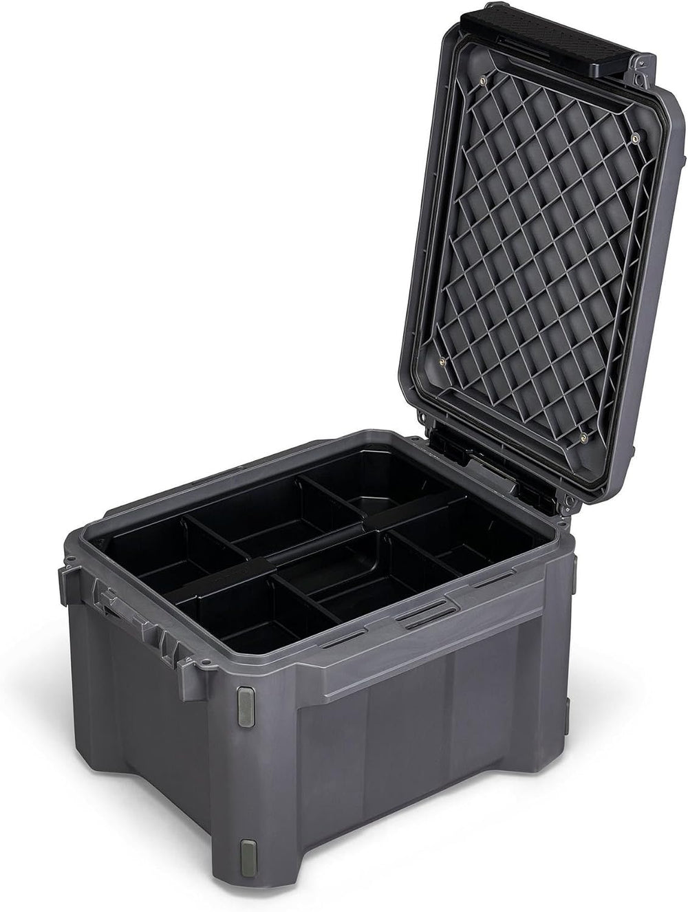 Plano GoNow Storage Trunk, Small, Charcoal, Season-Proof Stackable Gear Box w...