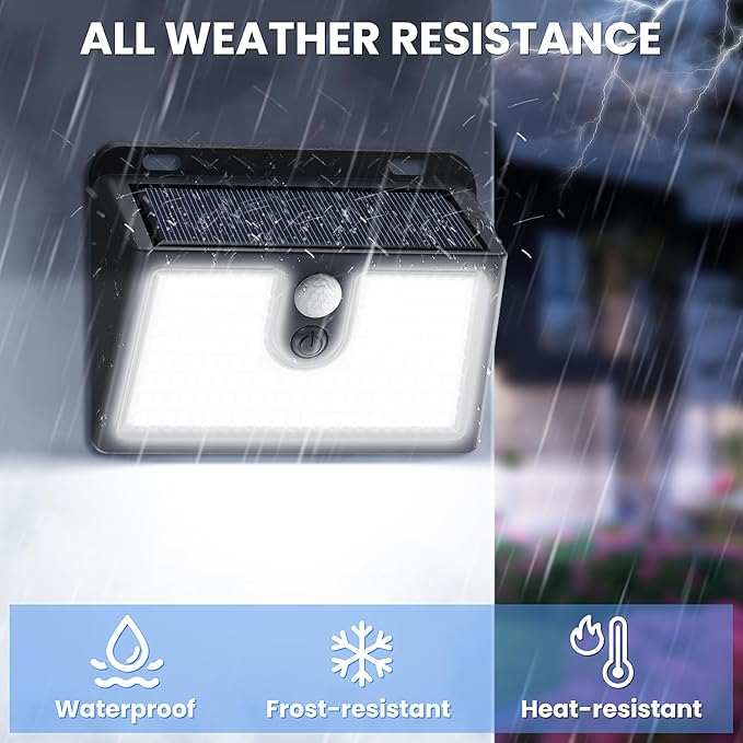 [16 Packs] Solar Motion Sensor Outdoor Lights, Super Bright Solar Lights Outd...