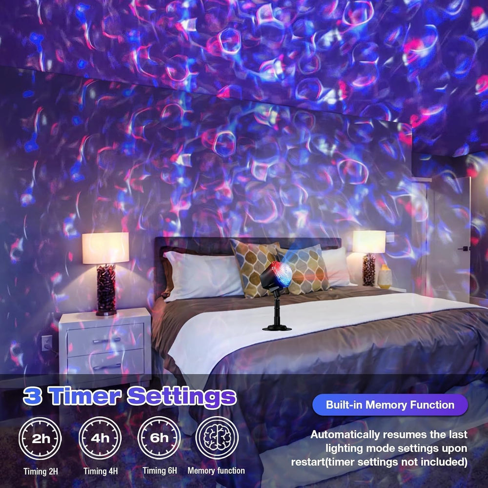 Christmas Ocean Wave Projector Light Outdoor，Halloween Water Effect Lamp
