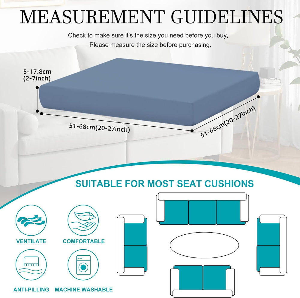 12 Pcs Outdoor Cushion Covers, Patio Sofa Cushion Covers Replacement