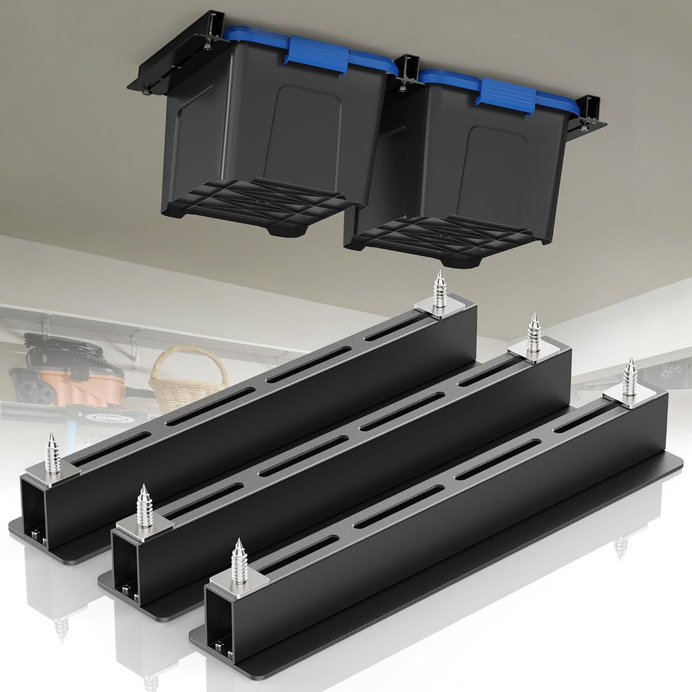 WooFog Overhead Garage Storage Rack, Garage Ceiling Storage Racks, Heavy Duty...