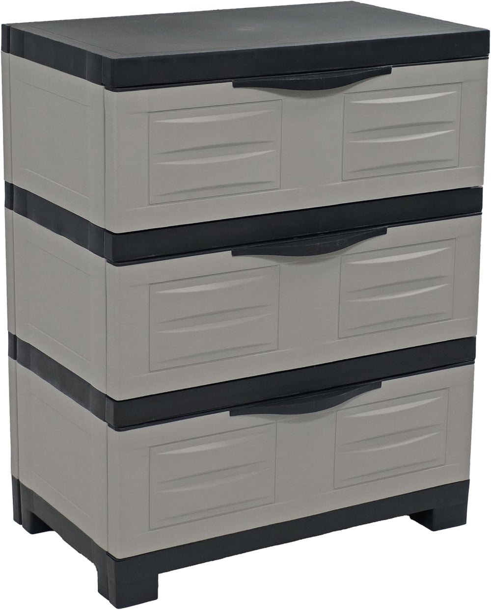 Sunnydaze 29.5" 3-Tier Heavy Duty Garage Storage Drawers, Gray