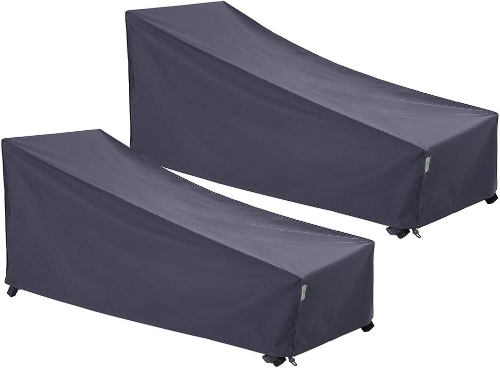 F&J Outdoors Patio Chaise Lounge Covers, 2-Pack, 84"L x 32"W x ...