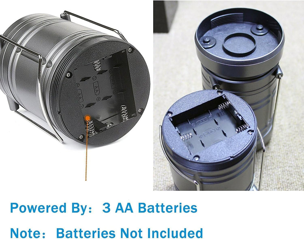 2 Pack LED Camping Lantern ,Battery Powered Hanging Lanterns - Survival Kit f...
