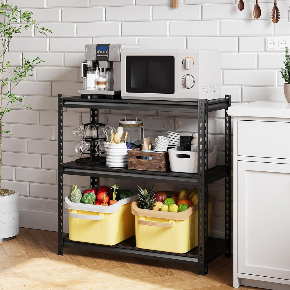 Garvee 3 Tier Steel Garage Storage Shelves, 36" W x 18" D x 36&quot...