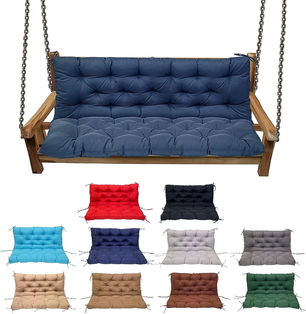 Swing Cushion Replacement Outdoor Porch Waterproof Bench Cushion 2-3 Seater W...