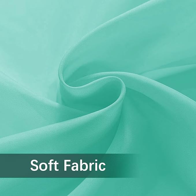 SpaceDresser Waterproof Outdoor Sheer Curtains for Patio - 2 Panels Rod Pocke...