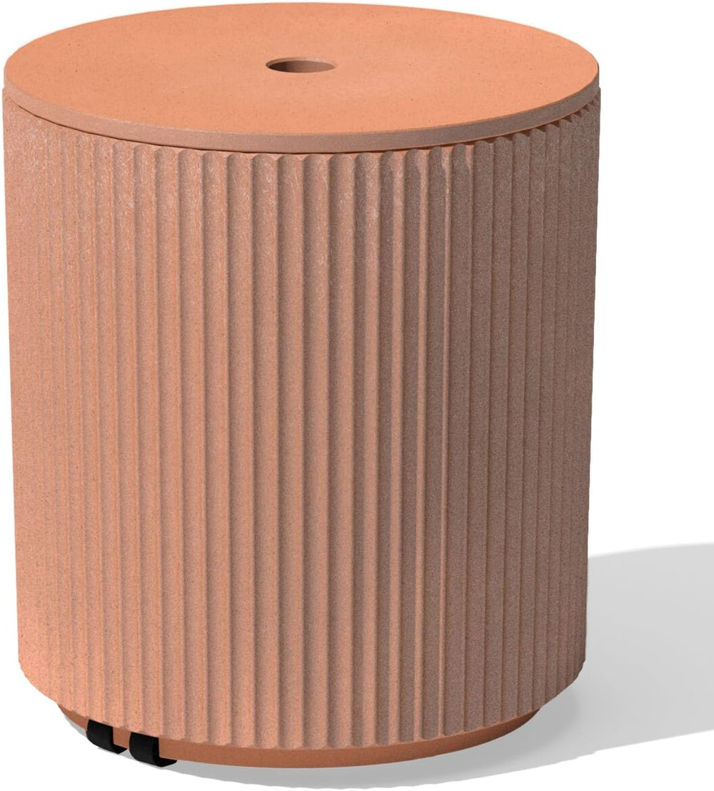 Terracotta Demi Shade Side Table by Veradek