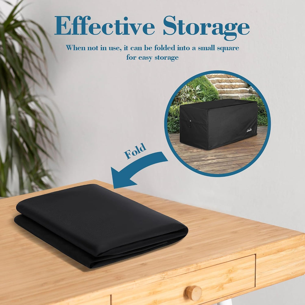 Deck Box Cover, Waterproof 600D Oxford, 63 x 30 x 28 in