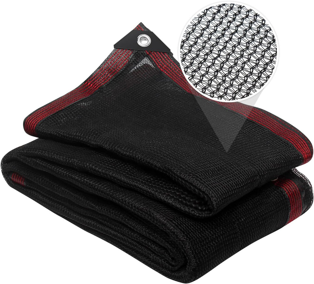 40% Shade Cloth for Garden, 6x12FT Black Heavy Duty Net