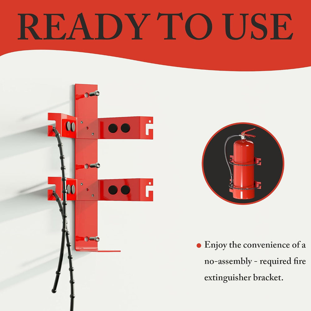 Universal Fire Extinguisher Mount Bracket, 2.5&5lb Extinguishers, 4 Pack