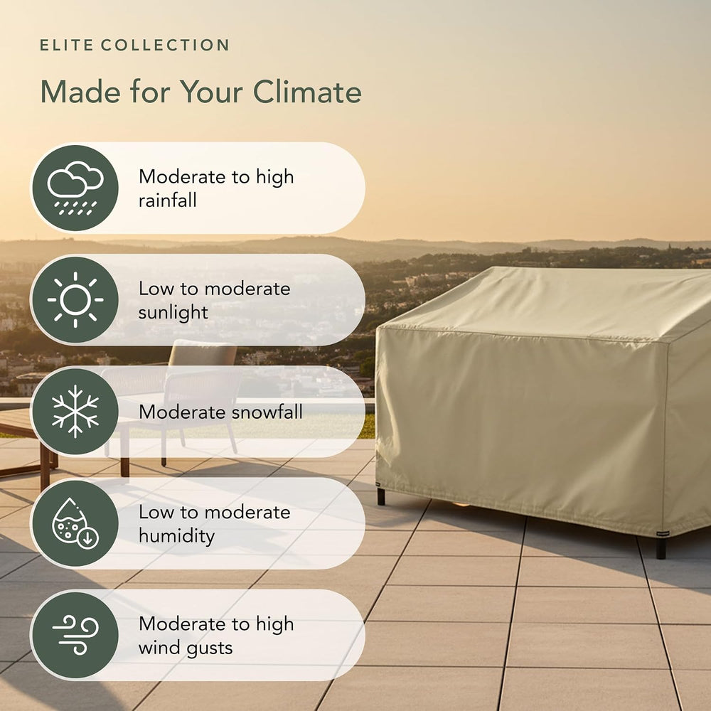 Covermates Elite Outdoor Glider Cover - 62W" x 32D" x 34H" - W...