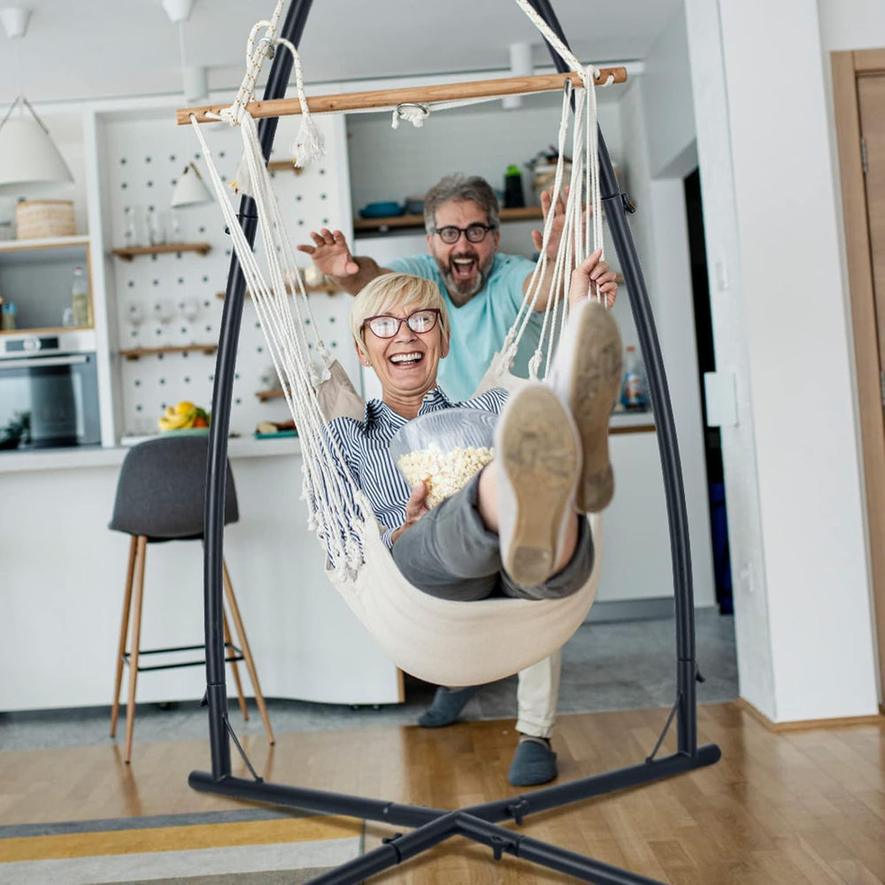 Hammock Chair Stands, Hanging Metal C-Stand for Chair,Max Load 330lb