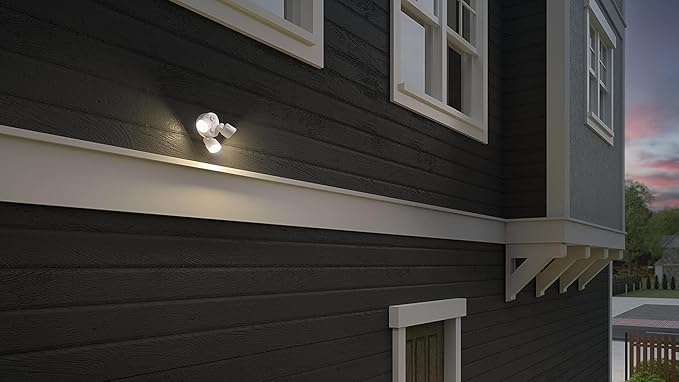 Lithonia Lighting HomeGuard 3-Light LED Outdoor Flood Lights, Outdoor LED Lig...