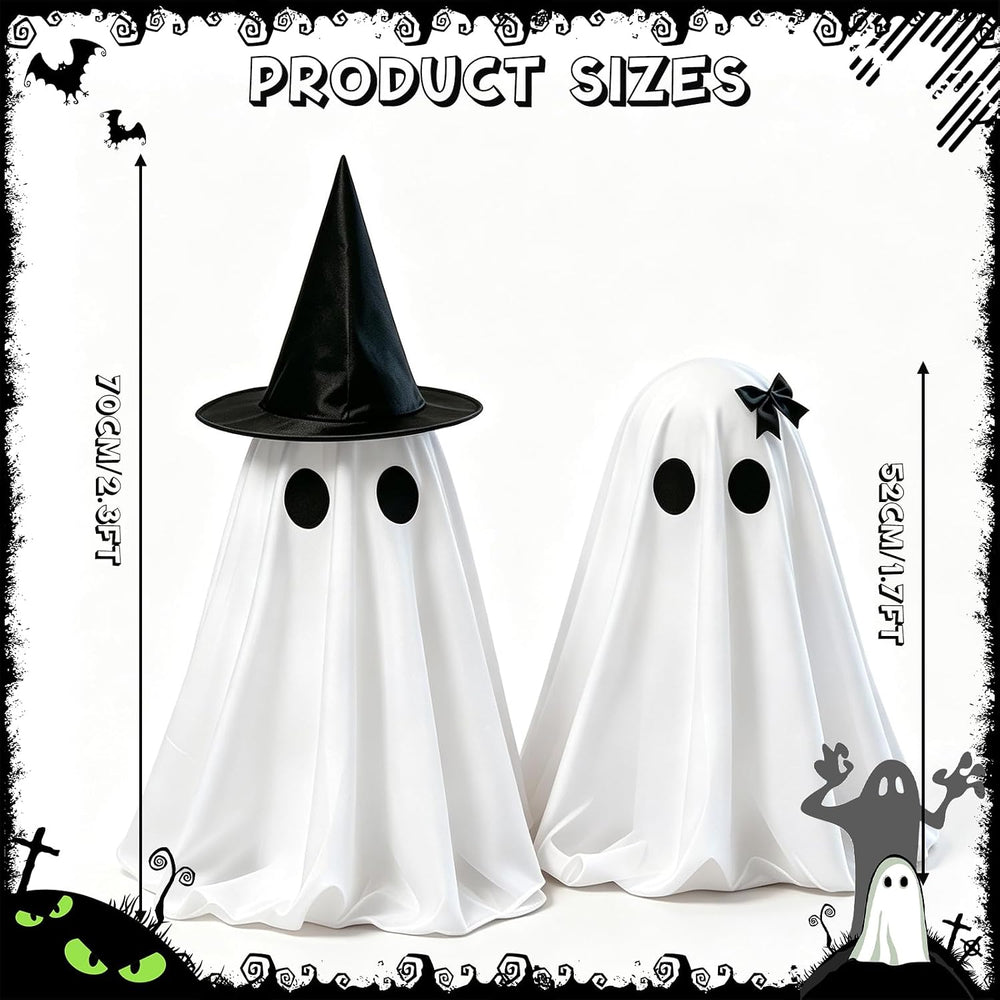 Halloween Decorations Indoor, 2 Pack Light Up Ghost Couple
