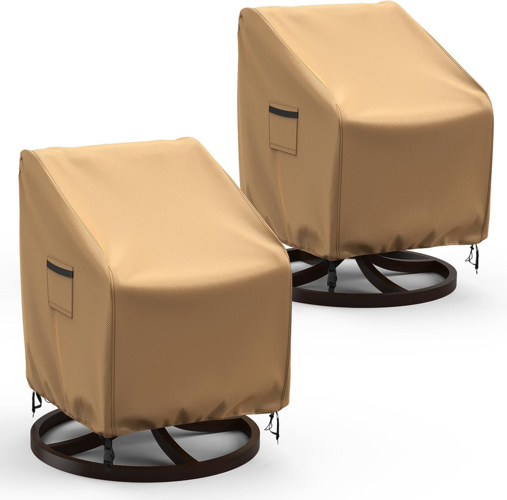 Swivel Patio Chair Covers, 2 Pack Waterproof Outdoor Rocking Chair Covers, La...