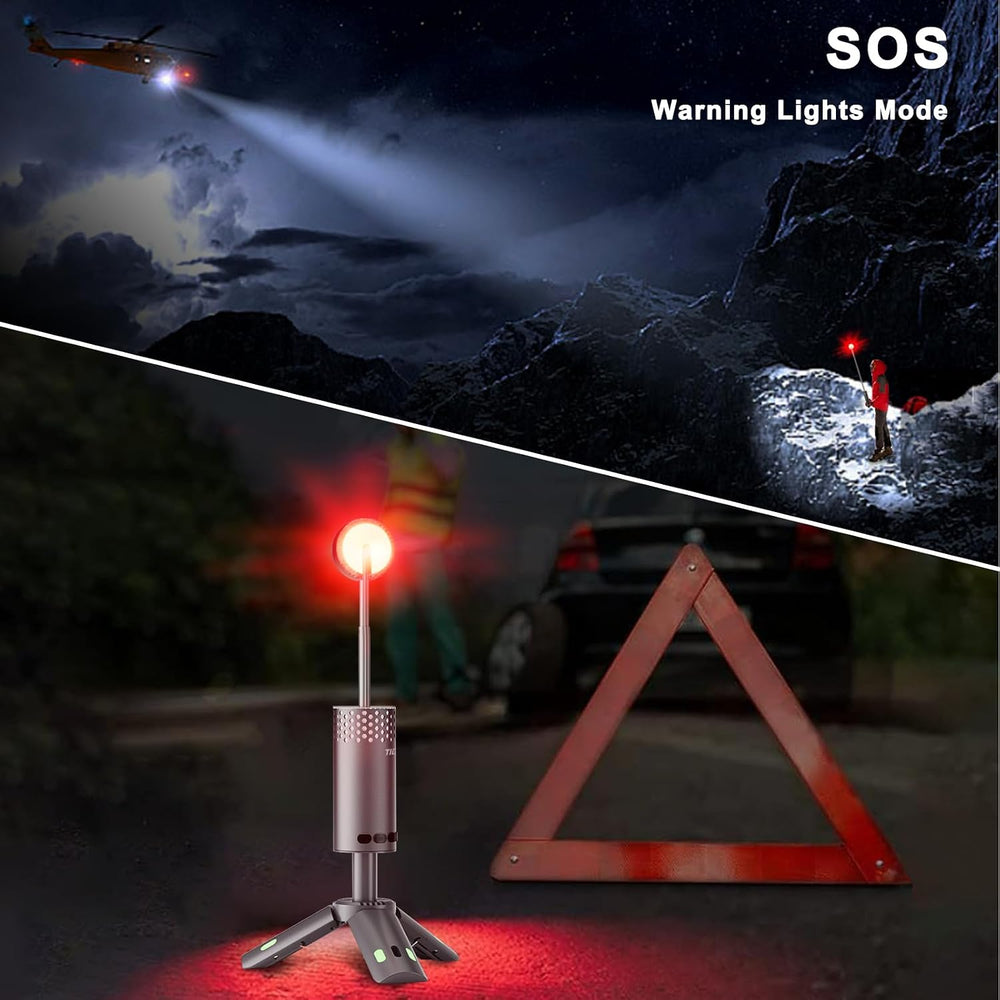Rechargeable Camping Lights with Stand, Slate Gray