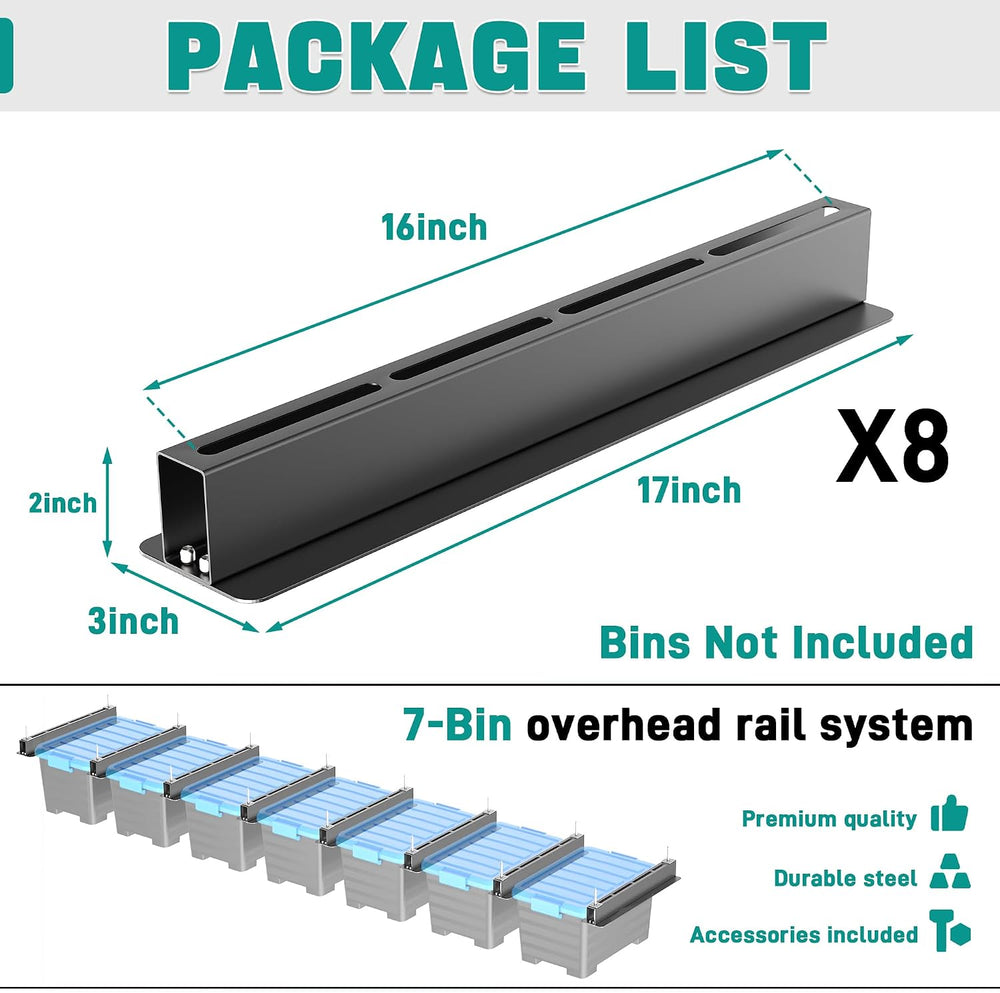 EVERHANGER Ceiling Storage Rack, Heavy Duty Garage Overhead Storage Rack