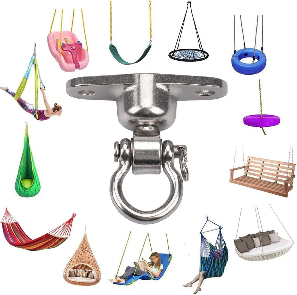 2 Antirust Swing Hanger Heavy Duty 360°+180°Rotation 1500LB Capacity Wood Pla...