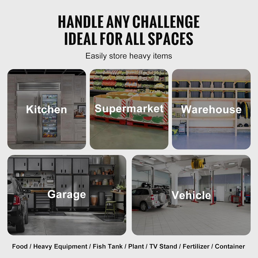 VEVOR Aluminum Dunnage Rack, 48” x 20” Commercial Food Floor Rack, 8” Off The...