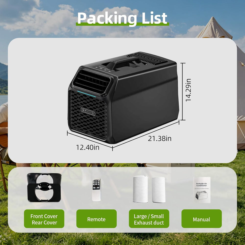 7000 BTU Portable Camping Air Conditioner.4-in-1Tent AC Unit Fast cooling.
