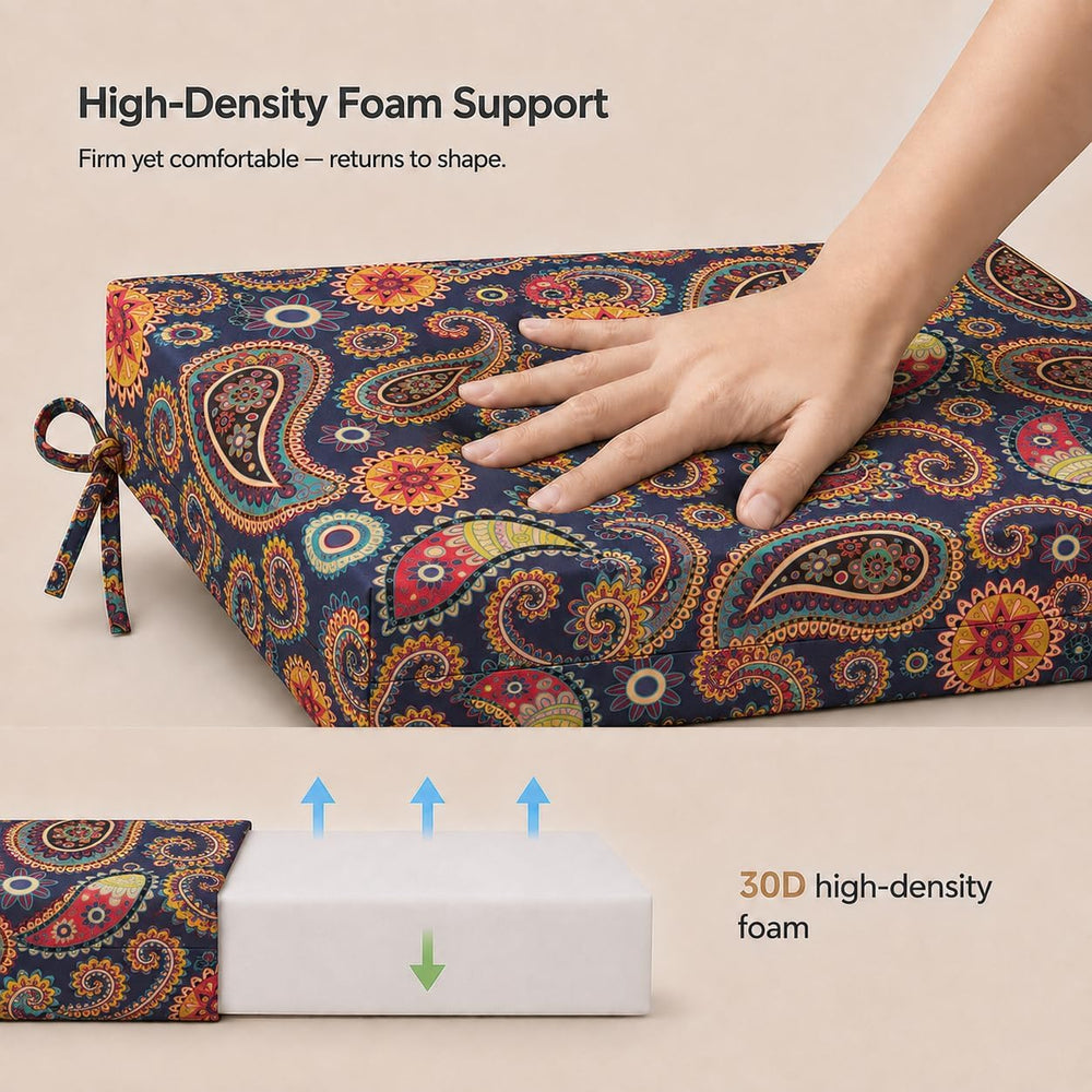 UNIKOME Outdoor Chair Cushions, Set of 4, 24"*24"*4", Palmira ...