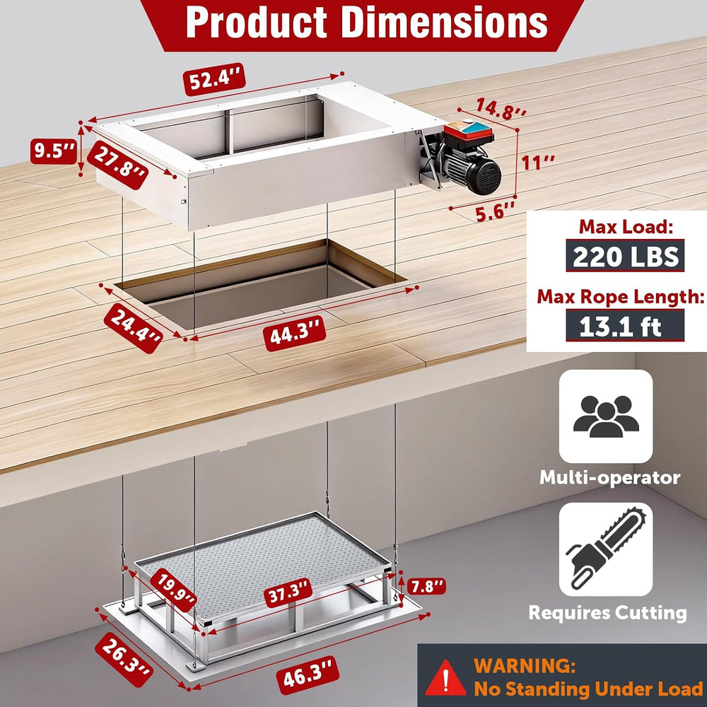 Electric Attic Lift for Garage Storage